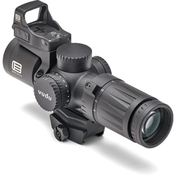 Eotech Vudu Rifle Scope 3-9x32 SFP HC1 Illum. Black with Integrated Mount and EFLX Red Dot - Precision Shot Firearms