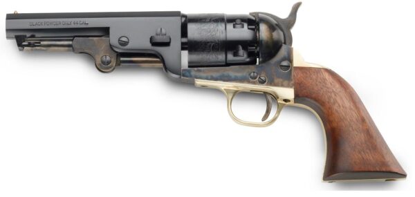 PIetta 1851 Sheriff NAVY .44 5-1/2" Case Hardened Steel Muzzleloader Walnut Grips - Precision Shot Firearms
