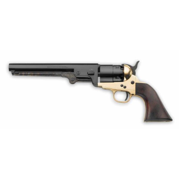 Pietta 1851 Navy Brass Frame Walnut Grips - .44 cal 7-1/2" - Precision Shot Firearms