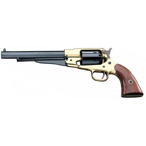 Pietta 1858 Remington Army Brass Frame Muzzleloader Pistol - Walnut Grips - .44 cal 8" - Precision Shot Firearms