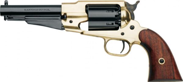 Pietta 1858 Remington Texas Sheriff Brass Frame Muzzleloader Pistol with Walnut Grips - .44 cal 5-1/2" - Precision Shot Firearms