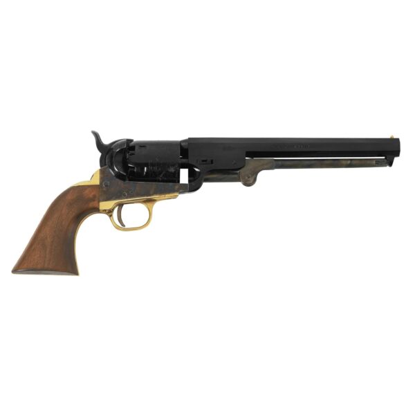 Pietta 1851 Navy Revolver .36 Cal 6rd Capacity 7.5" Barrel Case Hardened Frame Wood Grips - Precision Shot Firearms