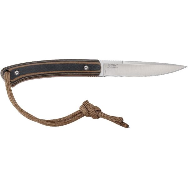 CRKT Biwa Fixed Drop Point Knife 3" Blade Brown Black - Precision Shot Firearms