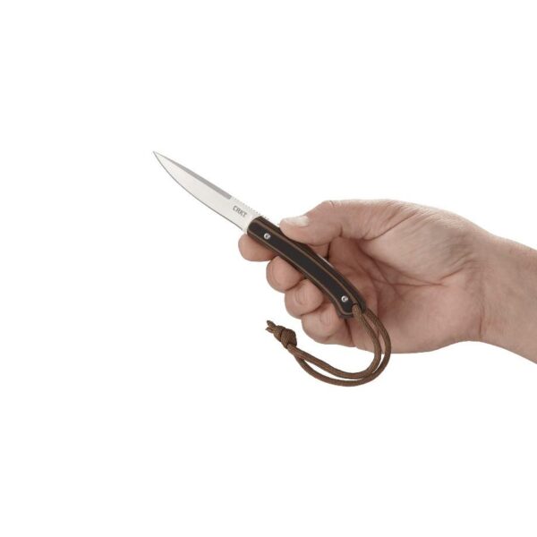 CRKT Biwa Fixed Drop Point Knife 3" Blade Brown Black - Precision Shot Firearms
