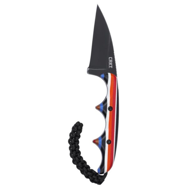 CRKT Minimalist Fixed Knife 2" Wharncliffe Blade Layered Multi-Color Handle - Precision Shot Firearms