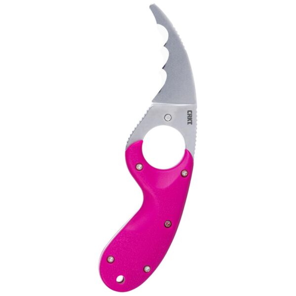 CRKT Bear Claw Fixed Knife 2-2/5" Hawkbill Blade Pink - Precision Shot Firearms