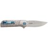 CRKT Lanny Folding Knife Assisted Opening 3 1/5" Blade Silver - Precision Shot Firearms
