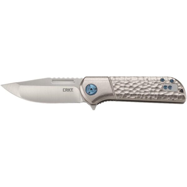 CRKT Lanny Folding Knife Assisted Opening 3 1/5" Blade Silver - Precision Shot Firearms