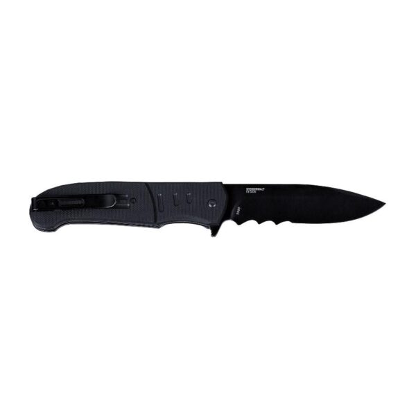 CRKT Ignitor Assisted Folding Knife 3-1/2" Drop Point Blade Black with Veff Serrations - Precision Shot Firearms