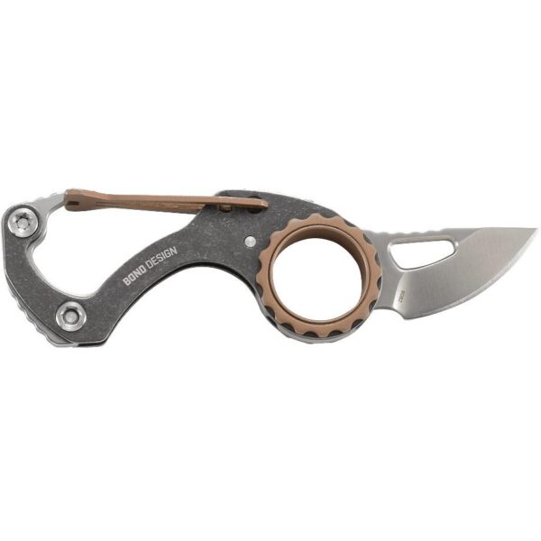 CRKT Compano Carabiner Folding Knife 1 2/5" Blade Silver - Precision Shot Firearms