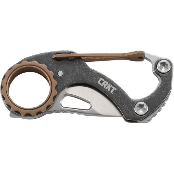 CRKT Compano Carabiner Folding Knife 1 2/5" Blade Silver - Precision Shot Firearms