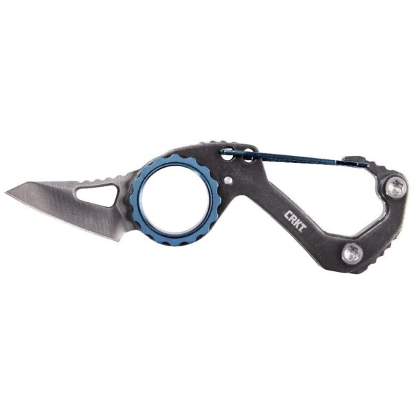 CRKT Compano Carabiner Folding Knife 1-2/5" Sheepsfoot Blade Black - Precision Shot Firearms