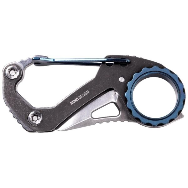 CRKT Compano Carabiner Folding Knife 1-2/5" Sheepsfoot Blade Black - Precision Shot Firearms