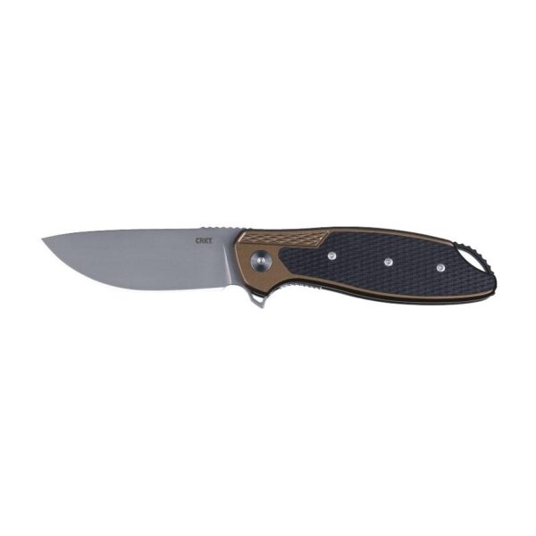 CRKT Jake Folding Knife 3-3/10 Drop Point Blade Black and Bronze - Precision Shot Firearms