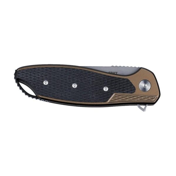CRKT Jake Folding Knife 3-3/10 Drop Point Blade Black and Bronze - Precision Shot Firearms