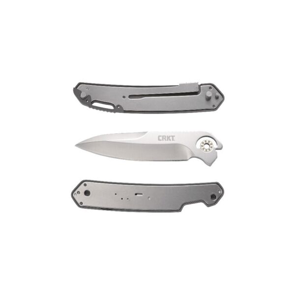 CRKT Bona Fide Silver Folding Knife 3 3/5" Blade Grey - Precision Shot Firearms