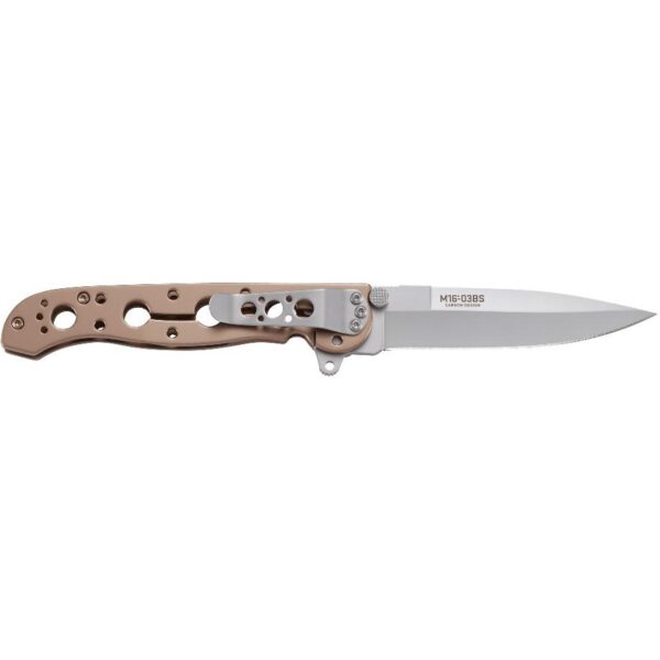 CRKT M16-03BS Bronze with Silver Blade Folding Knife 3 1/2" Blade Bronze - Precision Shot Firearms
