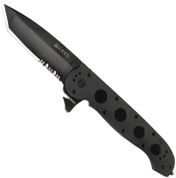 CRKT M16-14ZLEK Tanto Flipper Knife (3.75" Black Serr) - Precision Shot Firearms