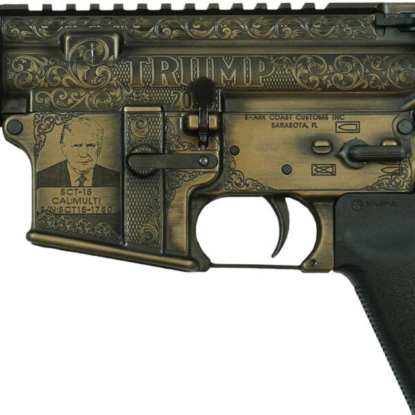 Shark Coast Tactical "Trump" AR-15 Rifle 5.56mm 30rd Magazine 16" Barrel 15" MLOK Handguard - Precision Shot Firearms