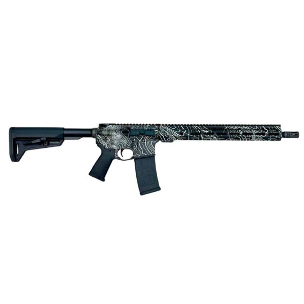 Shark Coast "Black Topography" Rifle 5.56mm 30rd Magazine 16" Barrel - Precision Shot Firearms