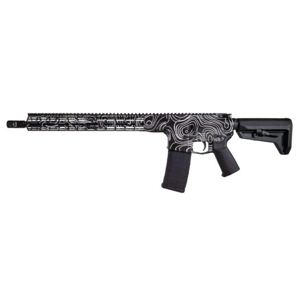 Shark Coast "Black Topography" Rifle 5.56mm 30rd Magazine 16" Barrel - Precision Shot Firearms