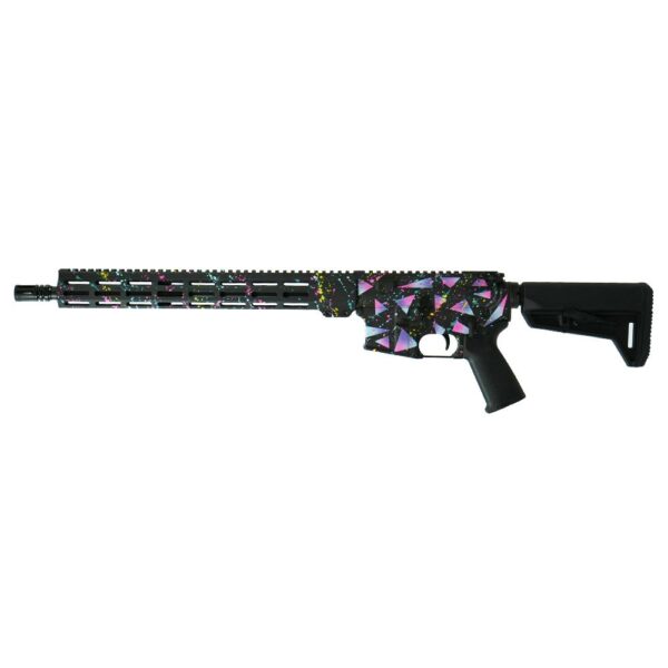 Shark Coast Tactical "Retro Miami" AR-15 Rifle 5.56mm 30rd Magazine 16" Barrel 15" MLOK Handguard - Precision Shot Firearms