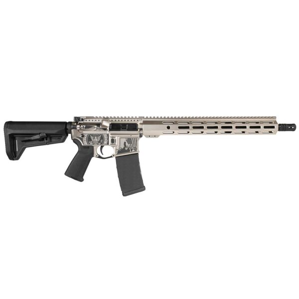 Shark Coast "Trump Fight" AR Rifle 5.56mm 30rd Magazine 16?? Barrel Magpul Stock and Grip Custom Champagne Finish - Precision Shot Firearms
