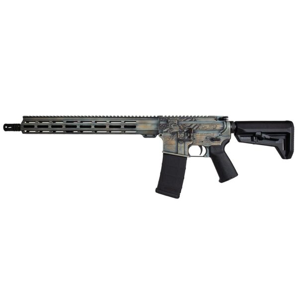 Shark Coast Tactical "Liberty AR Patina" AR-15 Rifle 5.56mm 30rd Magazine 16" Barrel 15" MLOK Handguard - Precision Shot Firearms