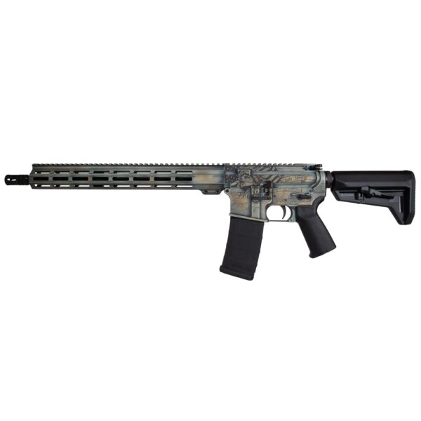 Shark Coast Tactical "Liberty AR Patina" AR-15 Rifle 5.56mm 30rd Magazine 16" Barrel 15" MLOK Handguard SCC-15 Lower - Precision Shot Firearms