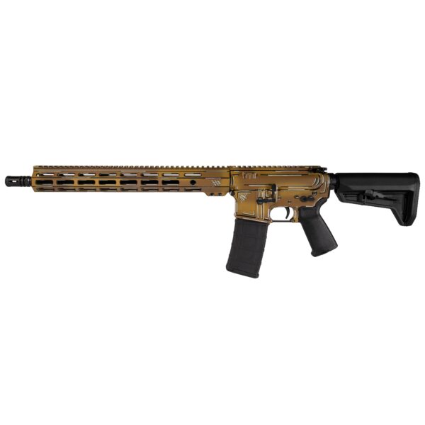 Shark Coast Tactical "Anime- FDE" Rifle 5.56mm 10rd Magazine 16" Barrel 15" MLOK Handguard California Compliant - Precision Shot Firearms
