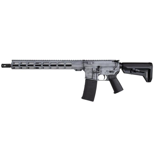 Shark Coast Tactical "Tennessee Battleship Grey Battleworn" AR-15 Rifle 5.56mm 30rd Magazine 16" Barrel 15" MLOK Handguard - Precision Shot Firearms