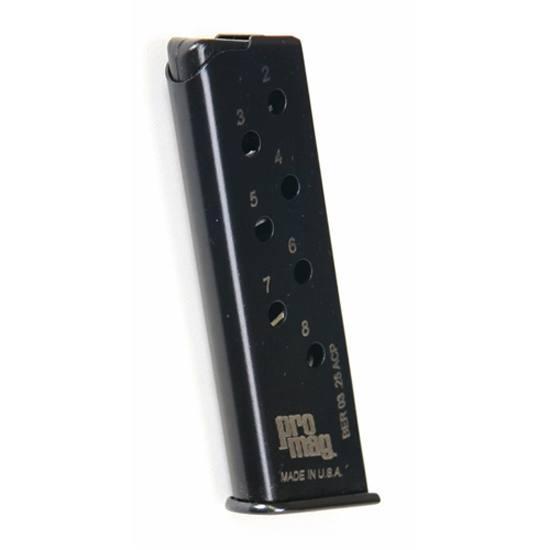 ProMag Beretta 950 BS Magazine .25 ACP Blued Steel 8/rd - Precision Shot Firearms