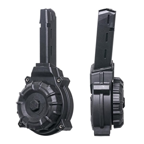 ProMag Handgun Drum Magazine For Glock 17/19 Black Polymer 9mm Luger 50/rd - Precision Shot Firearms