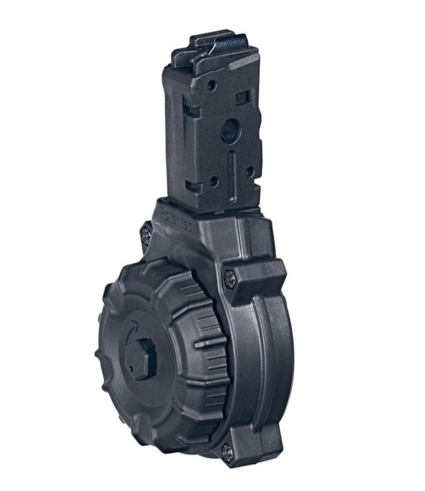 Promag Handgun Drum Magazine Fits Six Sauer MPX 9mm - Black Polymer 50/rd - Precision Shot Firearms