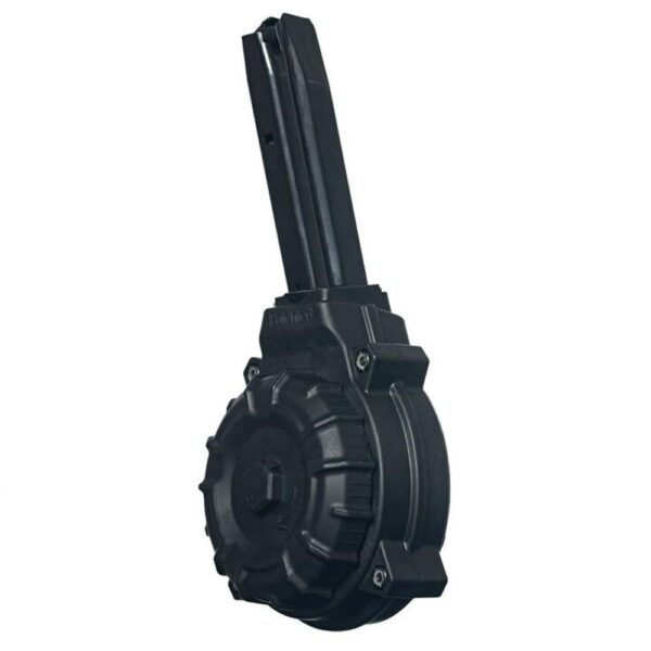Promag Ruger P Series 9mm Handgun Magazine Black Polymer 50/rd Drum - Precision Shot Firearms