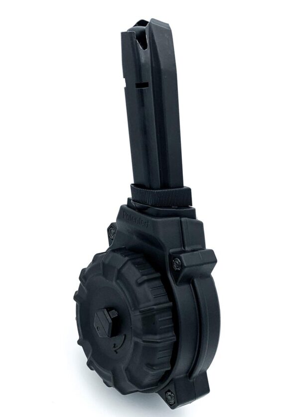 Promag Browning Hi-Power 9mm Handgun Magazine Black Polymer 50/rd Drum - Precision Shot Firearms