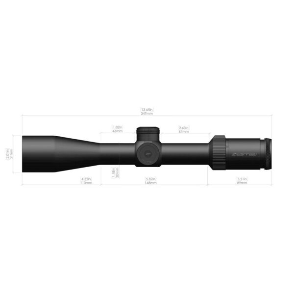 ZeroTech Thrive Rifle Scope 3-12x44 30mm SFP PHR3 MOA Non-illum Black - Precision Shot Firearms