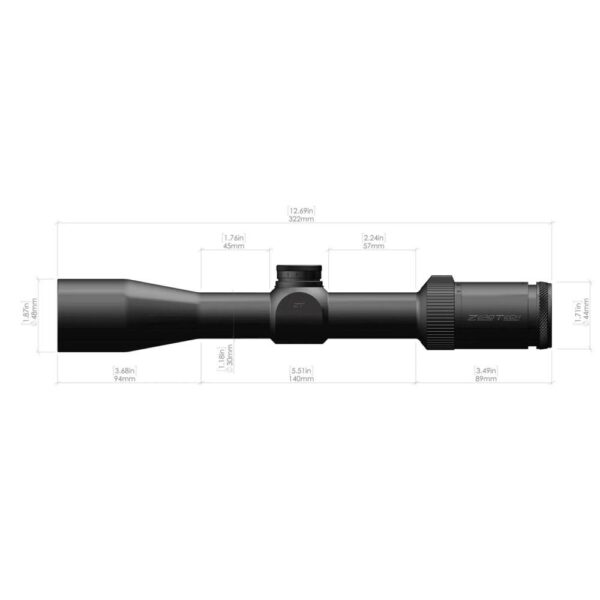 ZeroTech Thrive Rifle Scope 3-9x40 30mm SFP PHRiii MOA Non-Illum Black - Precision Shot Firearms