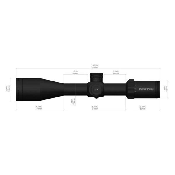 ZeroTech Vengeance Rifle Scope 4-20x50 30mm SFP R3 Illum. Black - Precision Shot Firearms