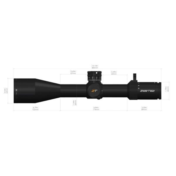 ZeroTech Vengeance Rifle Scope 5-25x56 34mm FFP RMG Non Illum. Black - Precision Shot Firearms