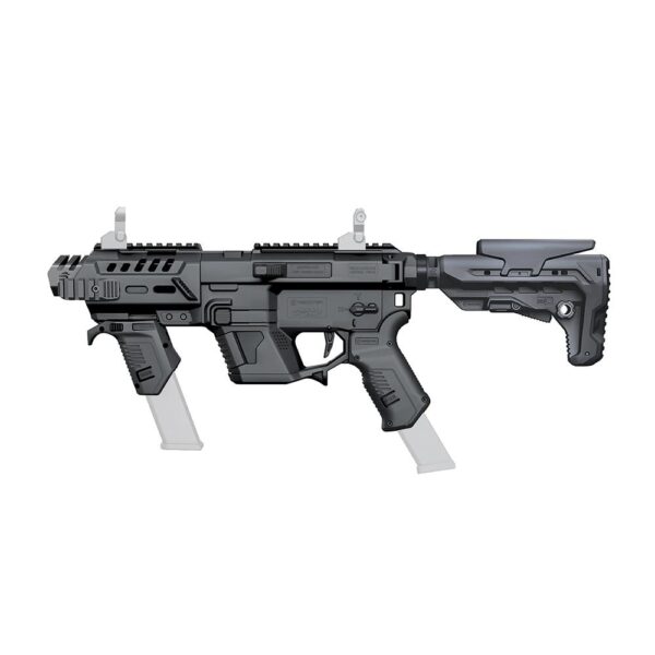 Recover Tactical P-IX+ Modular AR Platform Conversion Kit Black with Folding Brace for Glock Pistols - Precision Shot Firearms