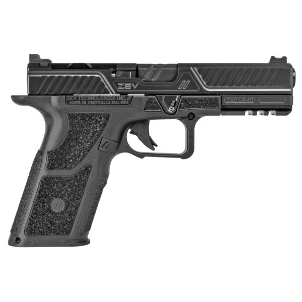 Zev Technologies OZ9 Standard Combat Pistol 9mm Luger 17rd Magazines 4.5" Barrel Black Slide/Grip - Precision Shot Firearms