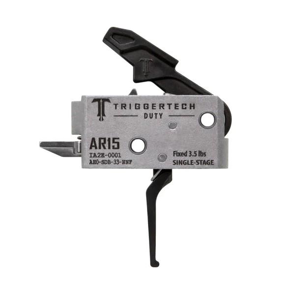 TriggerTech AR Duty Trigger Single-Stage 3.5 lb Flat Black - Precision Shot Firearms
