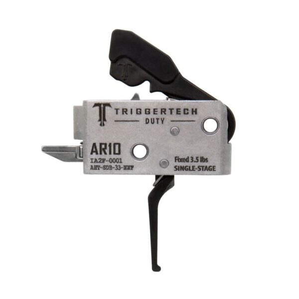 TriggerTech AR-10 Duty Trigger Single-Stage 3.5 lb Flat Black - Precision Shot Firearms