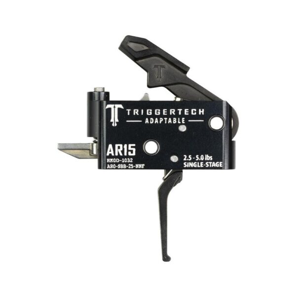 TriggerTech AR15 Single-Stage Adaptable Flat Trigger Black - Precision Shot Firearms