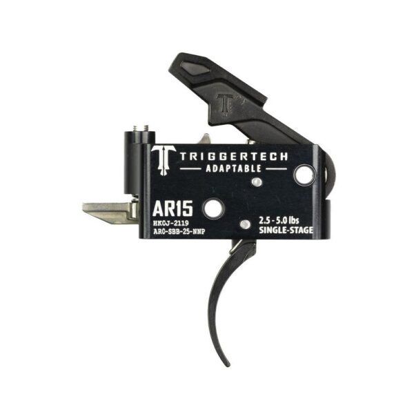TriggerTech AR15 Single-Stage Adaptable Pro Curved Trigger Black - Precision Shot Firearms
