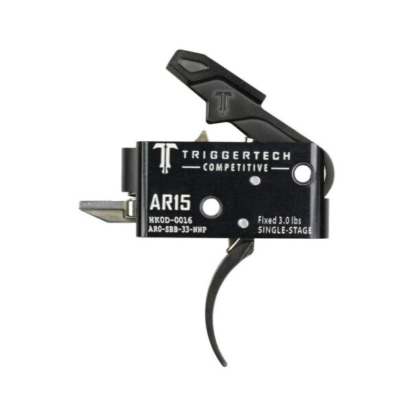 TriggerTech AR15 Single-Stage Competitive Curved Trigger Black - Precision Shot Firearms