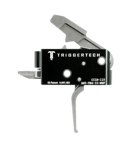 TriggerTech AR15 Competitive Flat Trigger 2 Stage Stainless Steel/Black - Precision Shot Firearms