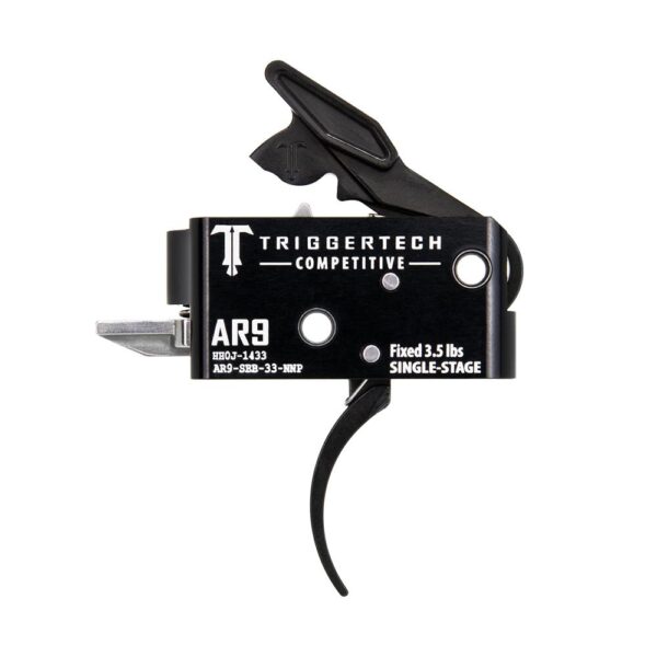 TriggerTech AR-9 Competitive Single Stage Rifle Trigger 3.5 lbs Curved - Precision Shot Firearms