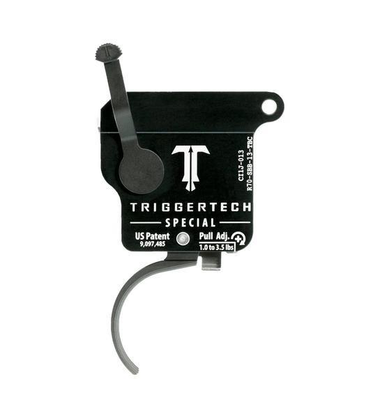 TriggerTech Rem 700 Special Curved Trigger Single Stage Black/Black - Precision Shot Firearms